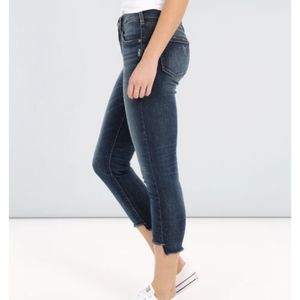 Silver Avery Skinny Crop Jeans